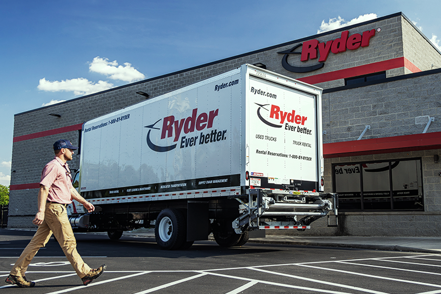 ryder truck at corporate office