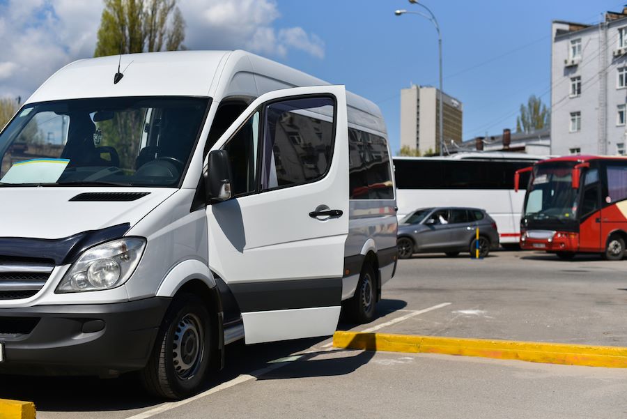 light-duty vehicle in a city