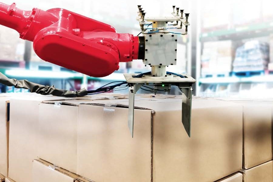 robot carrying box