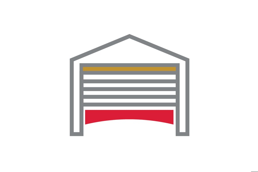 warehouse and distribution icon